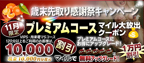 【11月限定】プレミアム★マイルクーポン